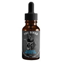 Badass-partanhoitoljy miehille - Biker Scent 1 oz - Kaikki luonnolliset ainesosat pitvt parran ja viikset tysin pehmein ja tervein