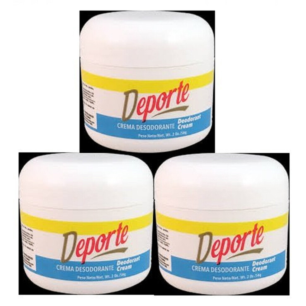 Deporte Crema Desodorante 2oz 3 Piezas