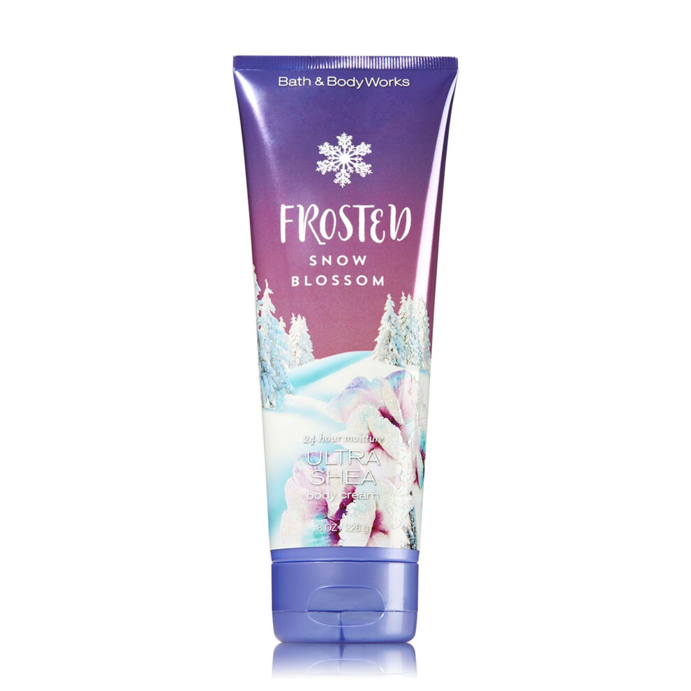 Bath and Body Works Frosted Snow Blossom Crème pour le corps Ultra Karité 8 onces