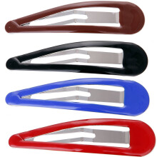 LONEEDY Set di 10 Grandi Clip per Capelli in Metallo Verniciato, 3.5 Pollici, No-slip per Donne e Ragazze (Colori Misti)