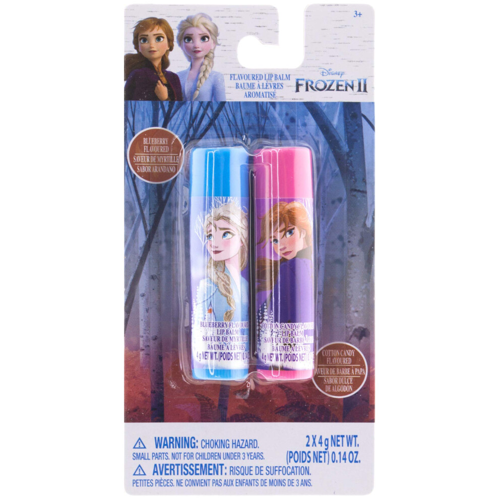 Townley Girl Disney Frozen 2 Anna & Elsa 2-Piece Flavored Lip Balm Stocking Stuffer Party Favor Gift Set