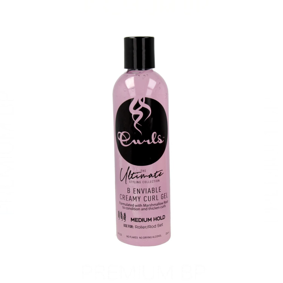 Curls The Ultimate Styling Collection B Enviable Creamy Curl Gel (Mittlerer Halt) 8 Unzen Pink-image