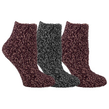 Dr. Scholl's Dames Lage Comfort Spa - Lavendel & Vitamine E Sokken 2 3 Paar Packs, Zwart/Grauw, Bordeau/Perzik, 4-10 US