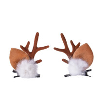 HAOQINA Cerchietto con Corna di Renna per Natale Accessori per Capelli