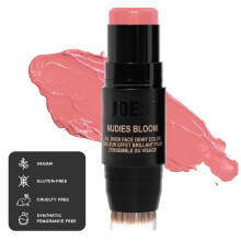 Nudestix Nudies Bloom Dewy and Radiant Cream Blush 3-in-1 Pe toata culoarea fe?ei pentru ochii ?i buzele cu obraji cu buletin de amestecare (Cher
