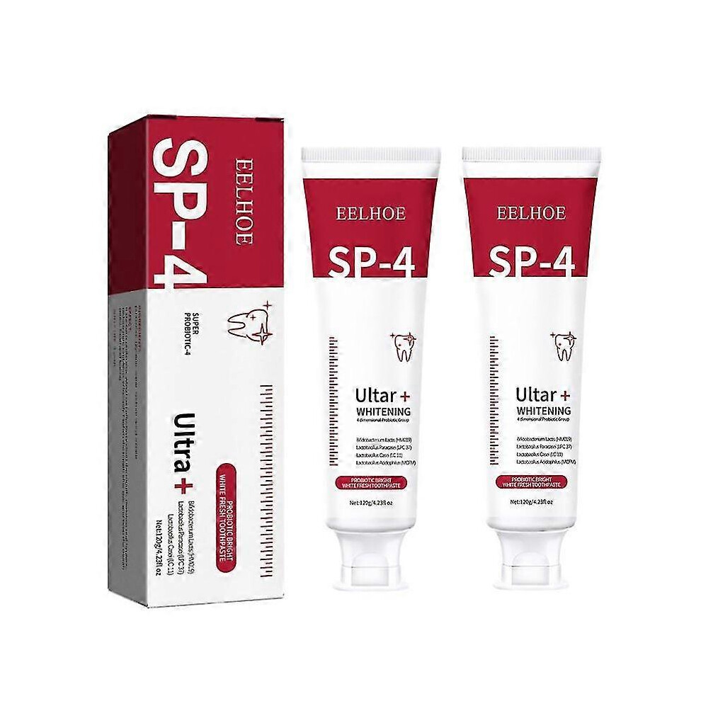 Sp-4 Probiotic Toothpaste - Whitening and Brightening - 2 pcs Gum Protection and Fresh Breath