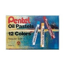 Pentel Arts Oil Pastels  12 Color Set (PHN-12)