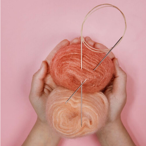 ADDI Circular Knitty Needle 80cm x 3,00mm Argint 2