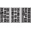 Tepe Over 'N' Over Reusable Stencils 5x8 3/Pkg-Alphabet 1