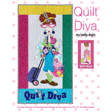 Patr   n de edred   n Diva ABD169 de Amy Bradley Designs en color rosa