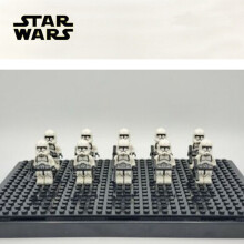 (10PCS White Clone Soldiers) Star Wars Clone Troopers Minifigures Kid Toys Gift Fit Lego