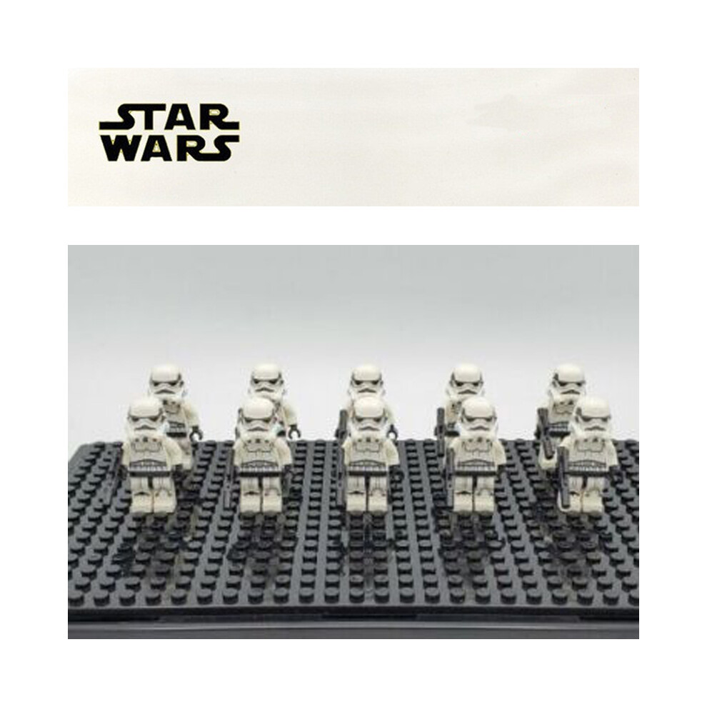 Bonxaif (10Pcs Empire Storm Trooper) Star Wars Clone Troopers Minifigures Kid Toys Gift Fit Lego