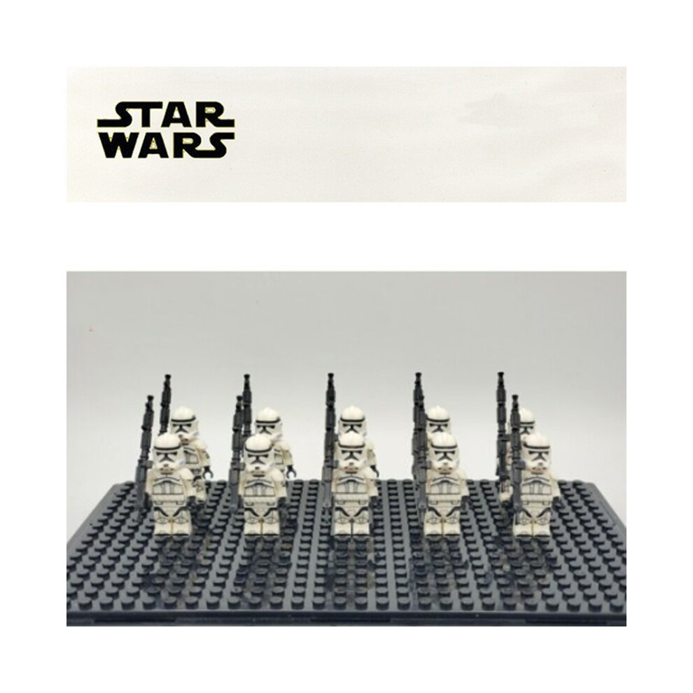 Bonxaif (10Pcs Clone Trooper) Star Wars Clone Troopers Minifigures Kid Toys Gift Fit Lego