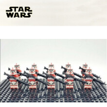 (10PCS Coruscant Guards-A) Star Wars Clone Troopers Minifigures Kid Toys Gift Fit Lego