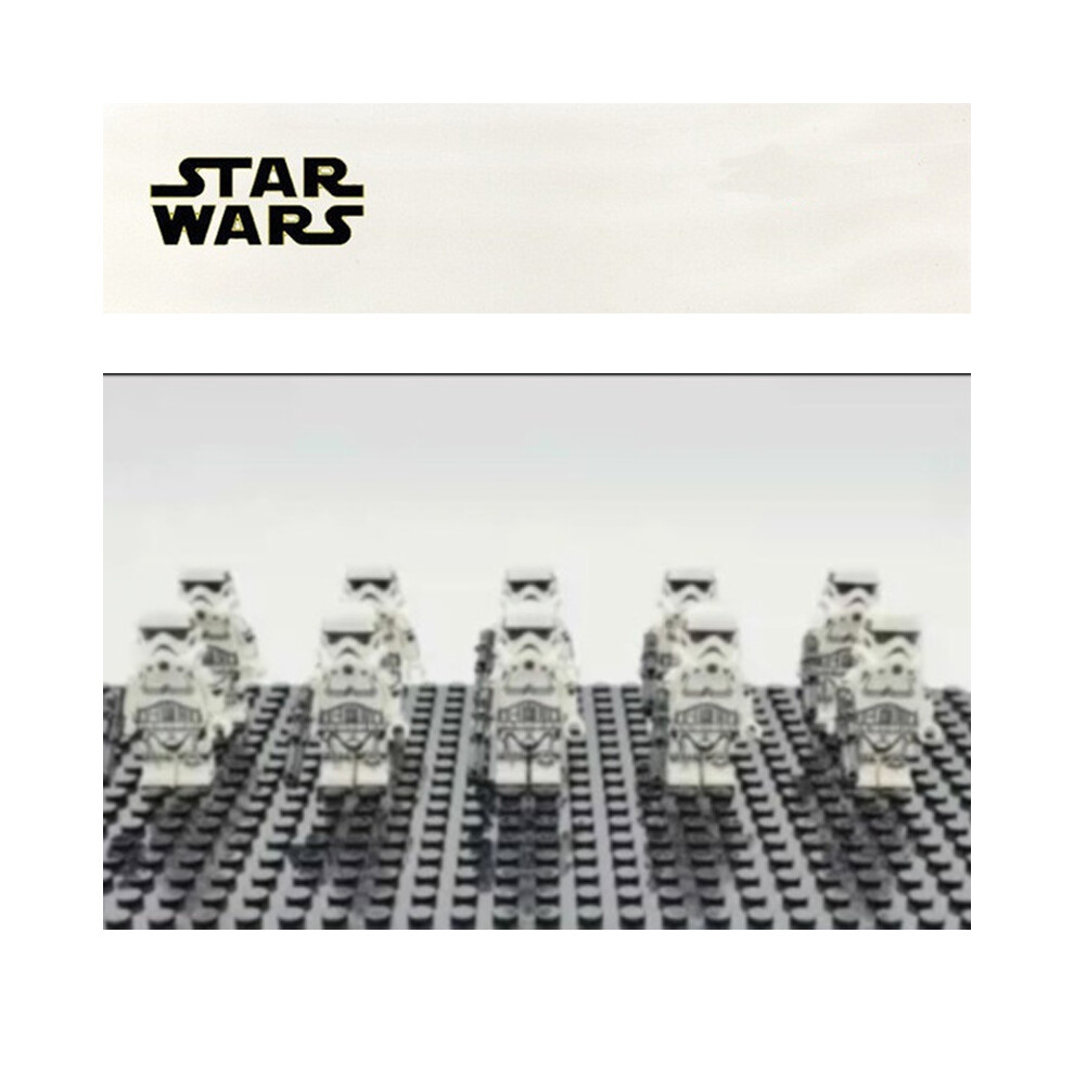 Bonxaif (10Pcs Storm Trooper-B) Star Wars Clone Troopers Minifigures Kid Toys Gift Fit Lego