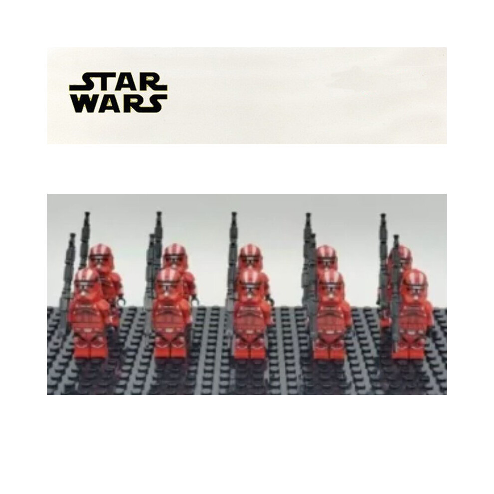 Bonxaif (10Pcs Hemosiderosis Corps) Star Wars Clone Troopers Minifigures Kid Toys Gift Fit Lego