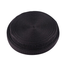 Qbgtfak 0,78 inch (20mm) la?ime cusut pe crlig ?i bucla 10m (10,9 metri) (negru)