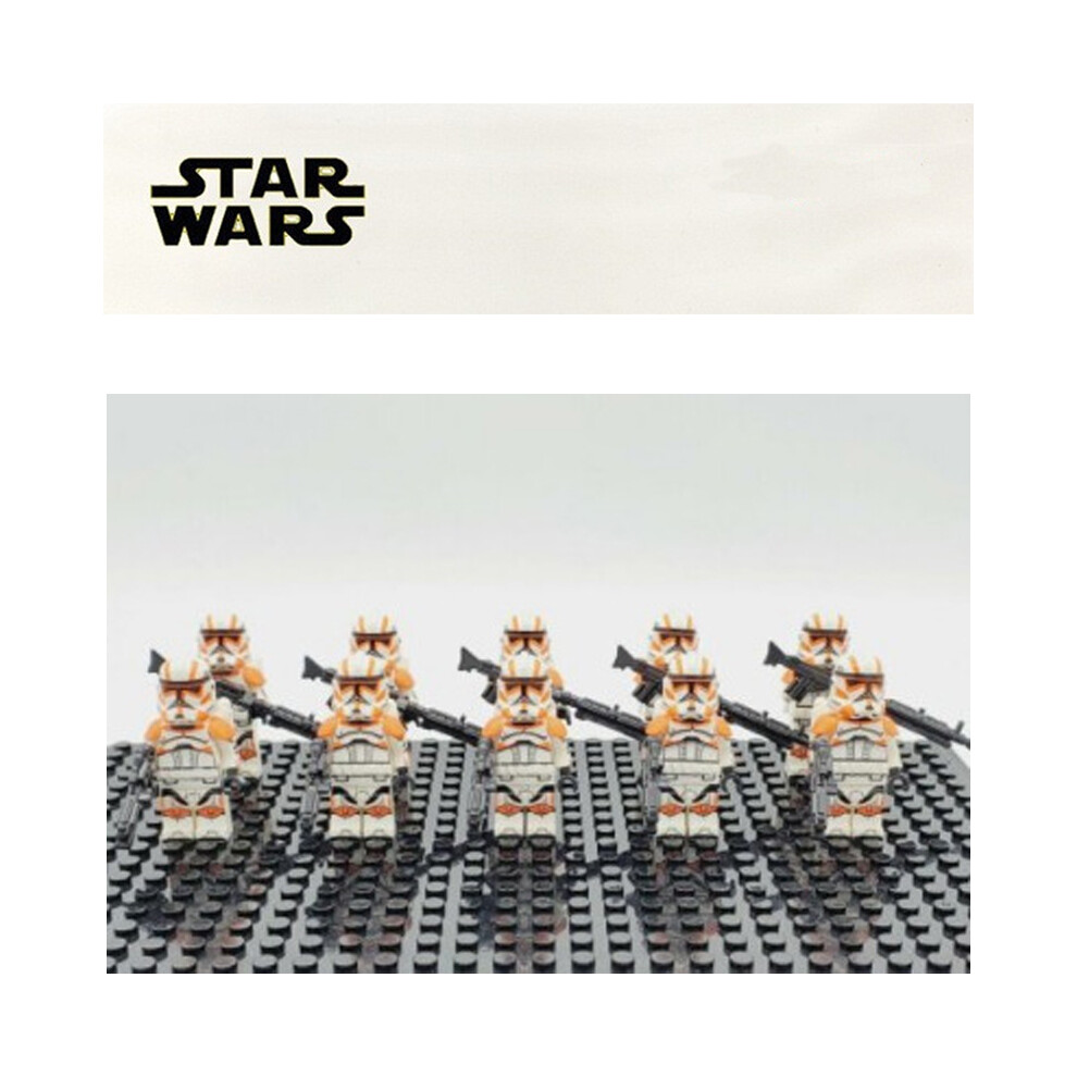 Bonxaif (10Pcs 332 Clone Trooper) Star Wars Clone Troopers Minifigures Kid Toys Gift Fit Lego