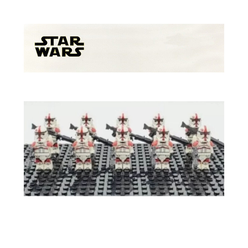 Bonxaif (10Pcs 91St Legion (Armored)) Star Wars Clone Troopers Minifigures Kid Toys Gift Fit Lego