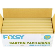 FIXSY Stick per pistola per colla a caldo Confezione in cartone Dimensioni standard 10"" di lunghezza x .44"
