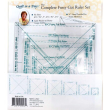 Das komplette Fussy Cut Lineal-Set von Quilt in a Day, 6-teilig