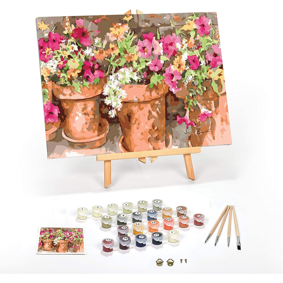 Kit de peinture par numéros Ledgebay DIY pour adultes sur toile encadrée : débutant