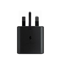 (Black) For Samsung 25W Super Fast Charger 2.0 with Cable Type-C