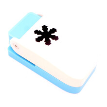 Kucaa Handgefertigter Scrapbooking-Stanzer, 25 mm, zum Basteln, Hebelstanzer, Prge-Stanzer, Mini-Fantasie-Stanzer (Schneeflocke)