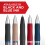 Sharpie SHARPIE S-Gel, Στυλό Gel, Μεταλλικό Σώμα, Gunmetal, Μέτριο Πιρούνι (0.7mm), Μαύρο Μελάνι, 4 Τεμάχια 2