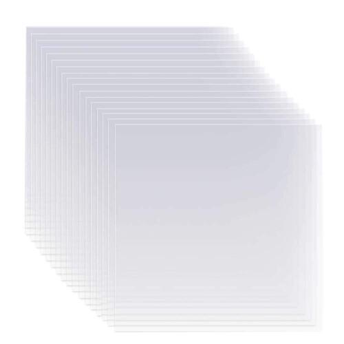Pacote com 30 Folhas de Estêncil em Mylar Transparente 12 x 12 polegadas