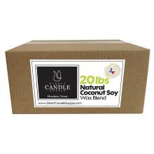 Direct Candle Supply - Coconut Soy Wax - 20 lb Smooth Blend for High F