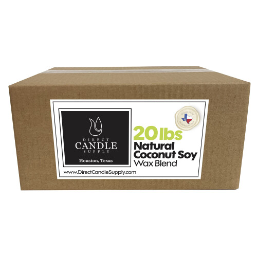 Direct Candle Supply - Cera di soia e cocco - Miscela liscia da 20 libbre per alte temperature