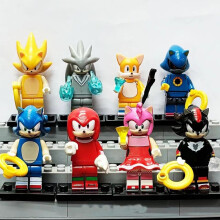 (8PCS Sonic - A) 24PCS Sonic The Hedgehog Toy Action Mini Figures Fits Lego