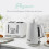 Swan Swan Elegance White Kettle Toaster Microwave Breadbin & Canisters Set 2