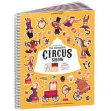 Cupkin Circus Show Sticker Book Activity for Kids Side by Side Sticker Book Toddler Travel Essentials 300+ Circus Themed Kids Stickers +