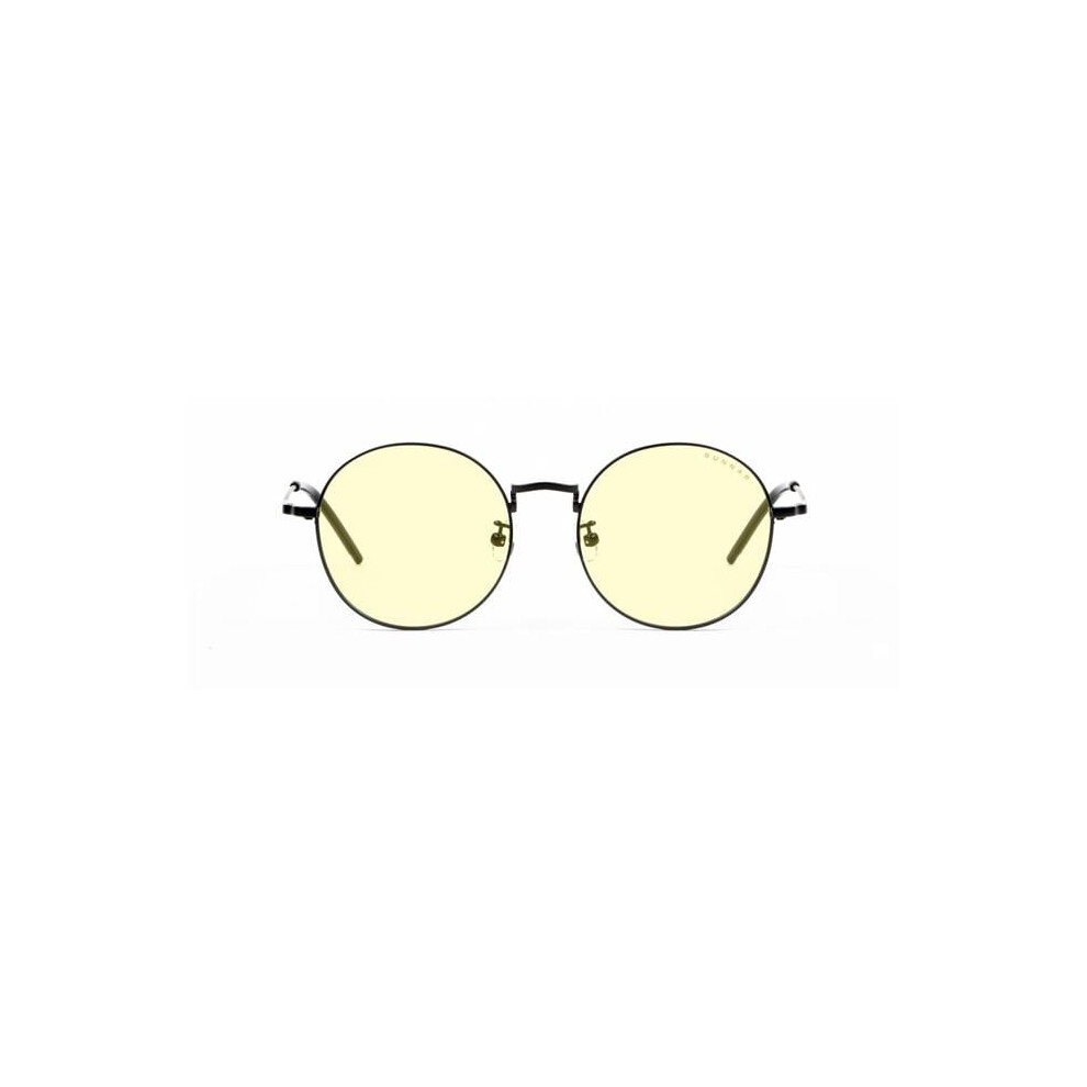 Gunnar Optiks Ell-00101 Ellipse Frame Onyx Tint Amber Focus Eye Glass
