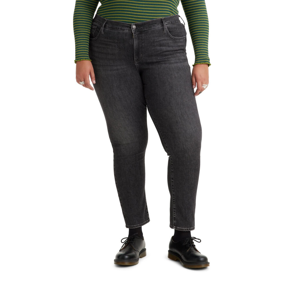 Levi's Women's 311 Shaping Skinny Jeans Standard And Plus  New Black Worn In  34 Regular