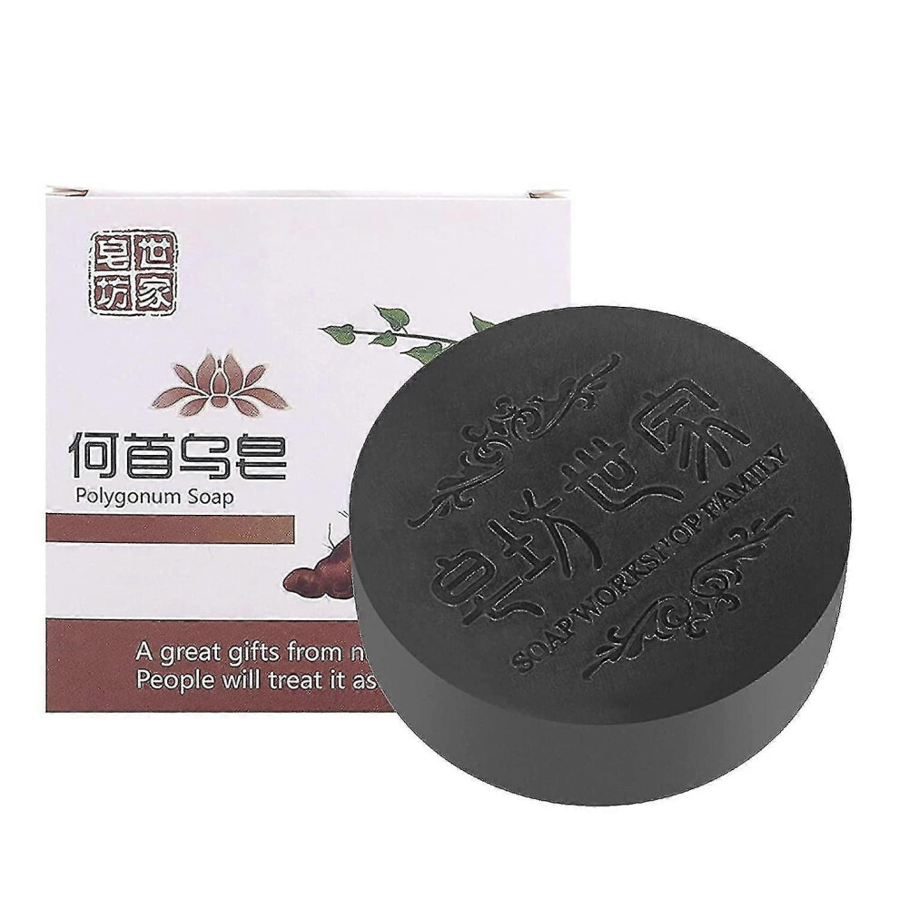 Black&thick Hair Fallopia Multiflora Shampoo Bar,hair Darkening-shampo-new