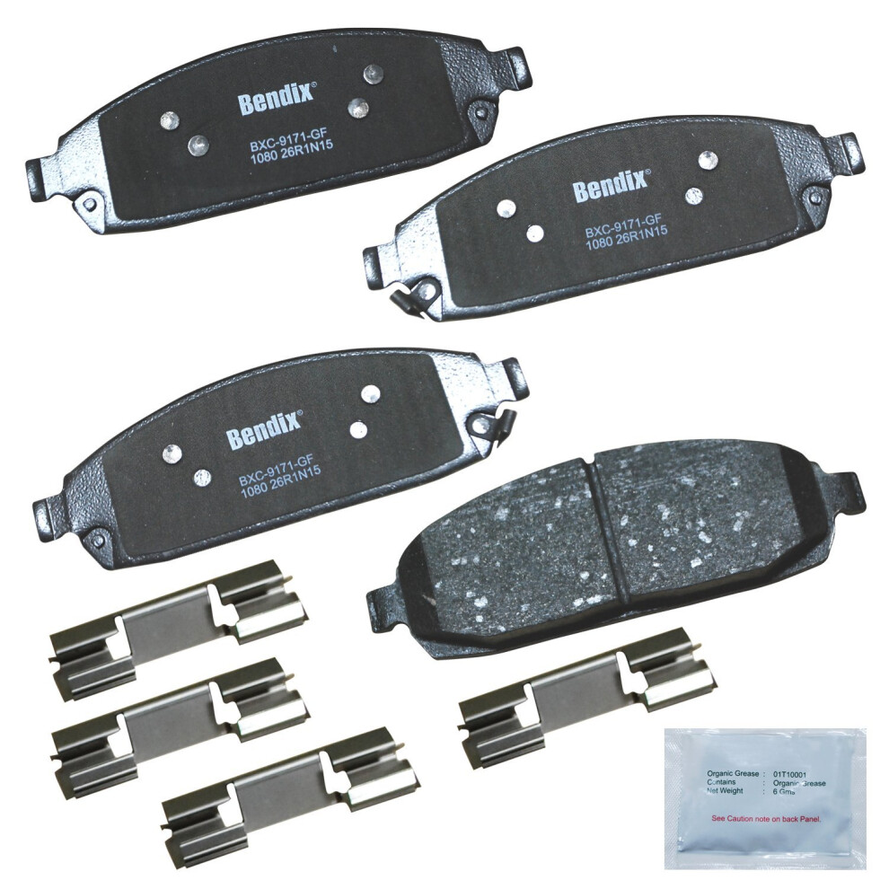 Bendix Priority1 Cfc1080 Ceramic Front Brake Pads For Jeep Commander 2010-2006 Grand Cherokee 2010-2005 887243213646