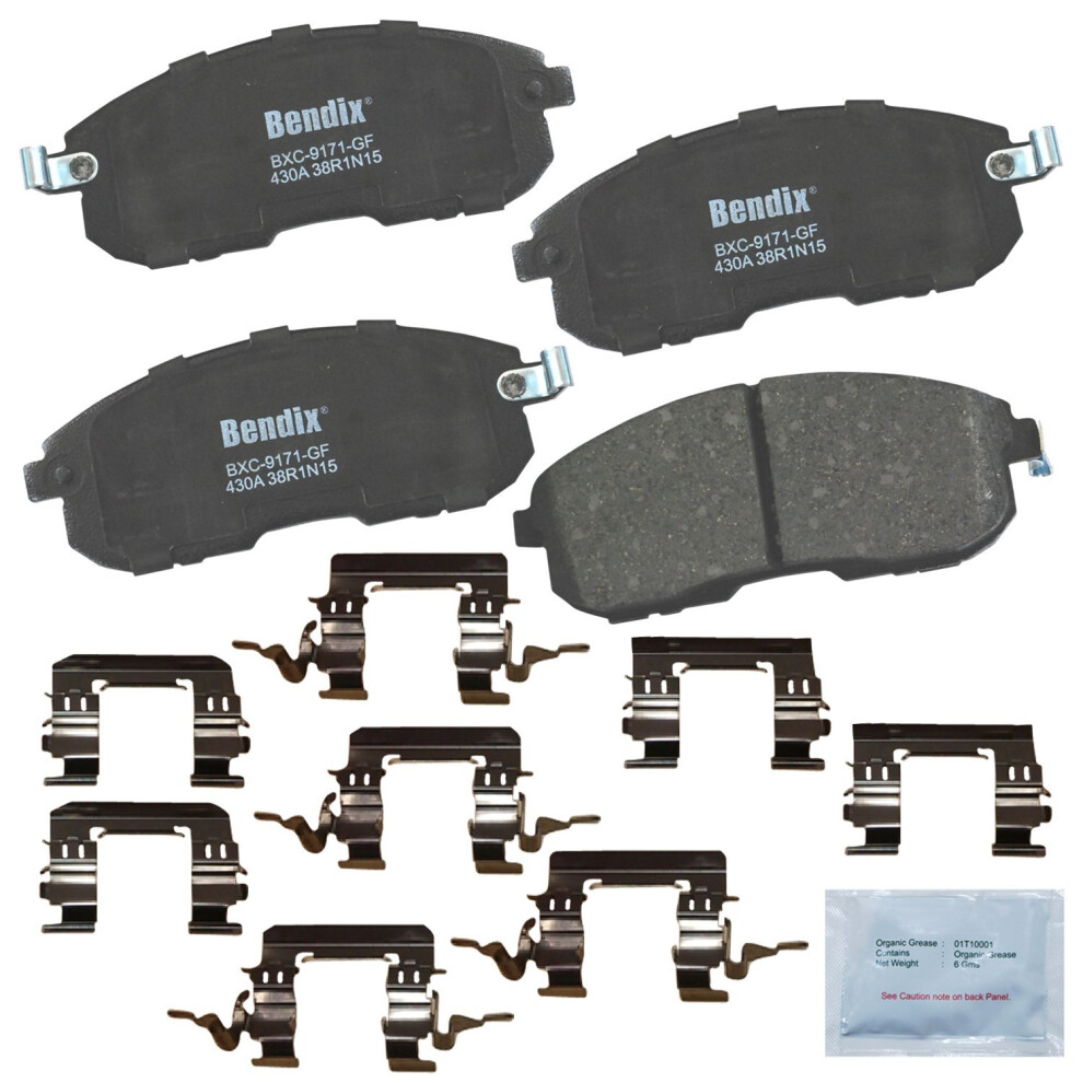 Bendix Priority1 Cfc430a Ceramic Front Brake Pads For Select Models Infiniti G35 I30 Nissan 350Z Altima Juke Maxima Sentra Tiida 887243212632