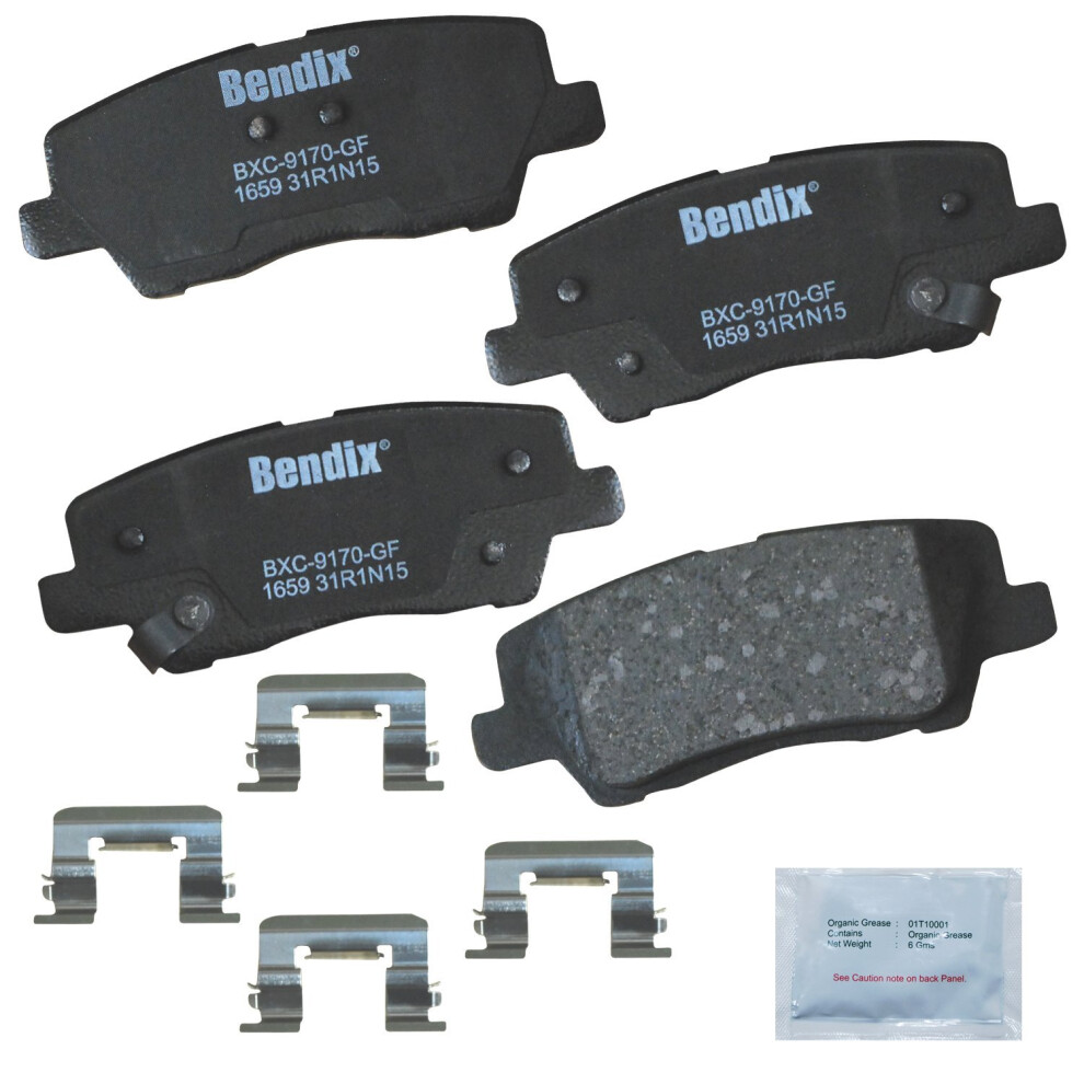 Bendix Priority1 Cfc1659 Ceramic Rear Brake Pads For Cadillac Ats 2018-2013 Cts 2019-2014 887243216104