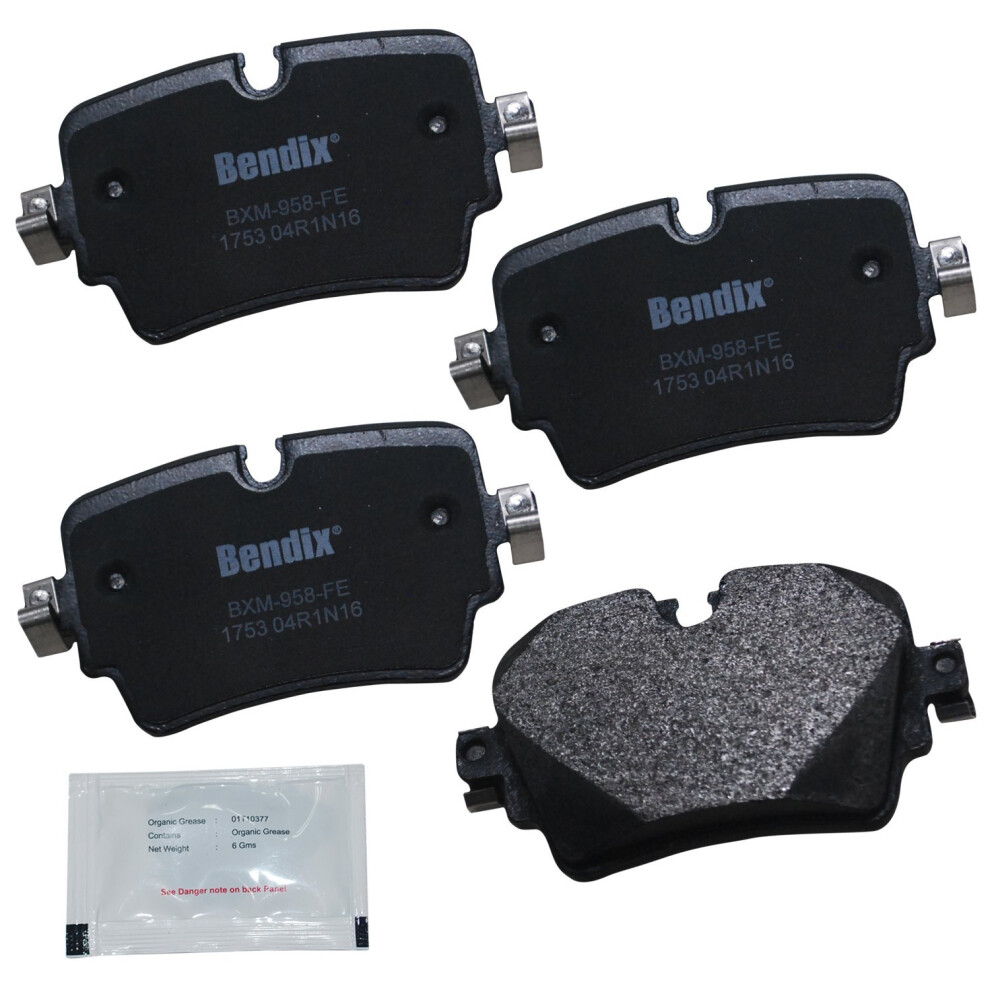 Bendix Priority1 Cfm1753 Semi-Metallic Rear Brake Pads For Jaguar F-Type 2021-2014 Xj 2019-2016 Xjr 2017-2016 Xjr575 2019-2018 887243240796