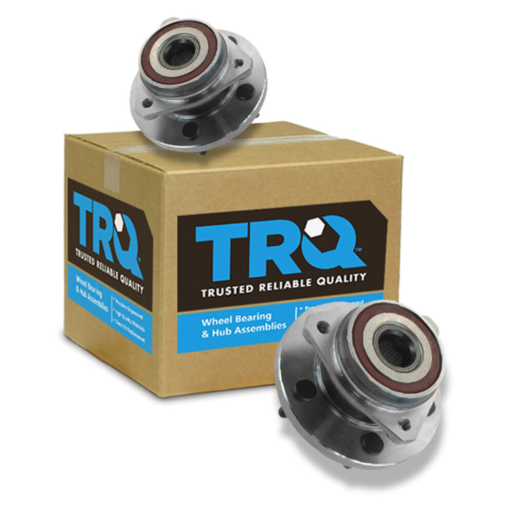 Trq Front Wheel Hub Bearings Assembly Set Compatible With 1999-2004 Jeep Grand Cherokee 191213533086