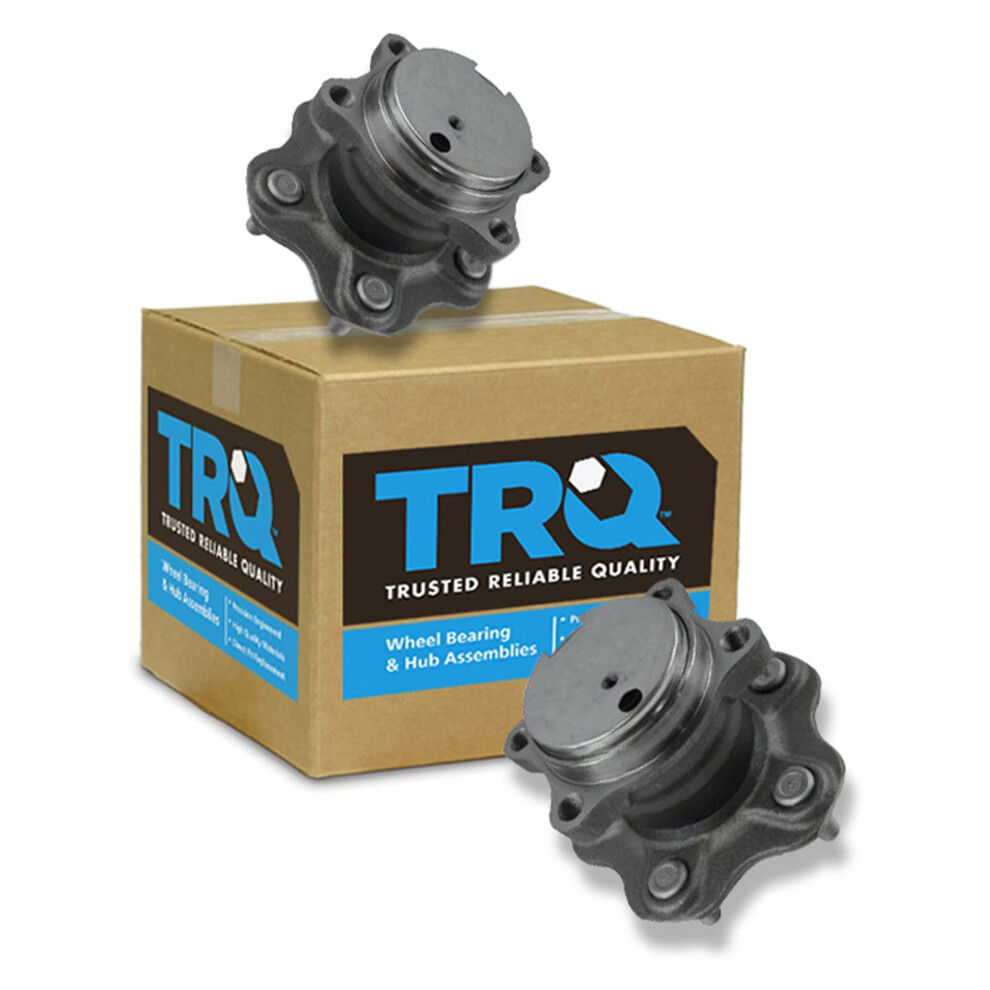 Trq Rear Wheel Hub Bearings Assembly Set Compatible With 2007-2012 Nissan Sentra 191213537916
