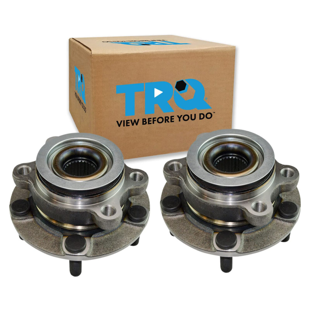 Trq Front Wheel Hub Bearings Assembly Set Compatible With 2011-2017 Nissan Juke 2011-2012 Leaf 191213538142