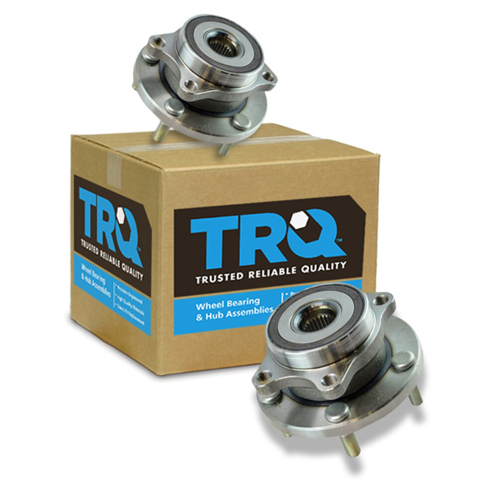 Trq Front Wheel Hub Bearings Assembly Set Compatible With 2019 Subaru Ascent 2019-2021 Forester 2004-2014 Impreza 2015-2020 Legacy Outback 191213500576