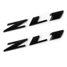 2Pack OEM Black Zl1 Emblem Badge Letter Bagsiden ZL1 Door kompatibel med ZL1 1LE SS RS (MATT SLACK)