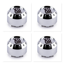 4er-Pack KMC XD Series 464K106 Chrom-Radnabenkappe mit 6 sen