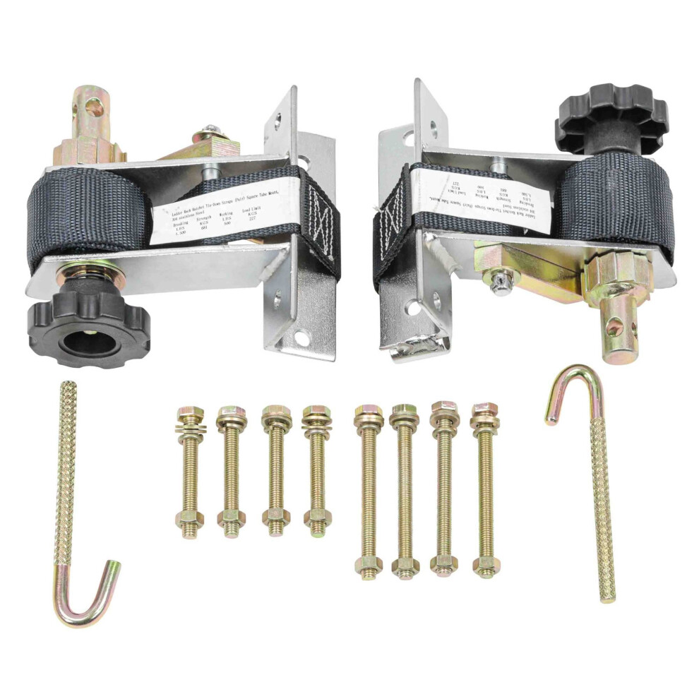 Sangles à cliquet pour support d'échelle Mytee Products 1,5"" x 7' (paire) pour bac carré