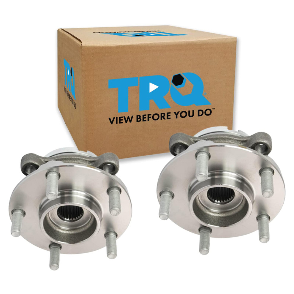 Trq Front Wheel Hub Bearings Assembly Set Compatible With 2009-2021 Nissan Gt-R 191213521762